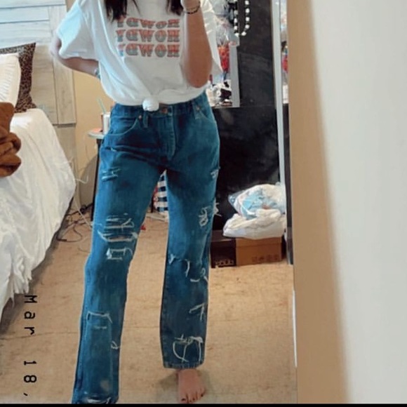 Wrangler Denim - Boutique Wrangler distressed jeans